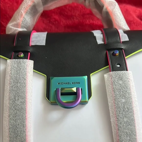 Black, pink and blue Women's Manhattan Bag - Picture 6 of 6